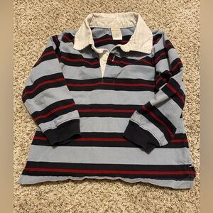 Boys striped long sleeved collared shirt by Gymboree; size 4T